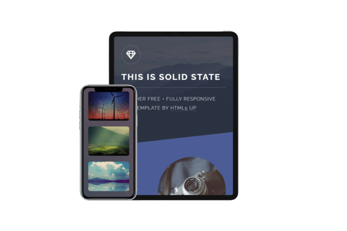 Sito web responsive su desktop, tablet e smartphone